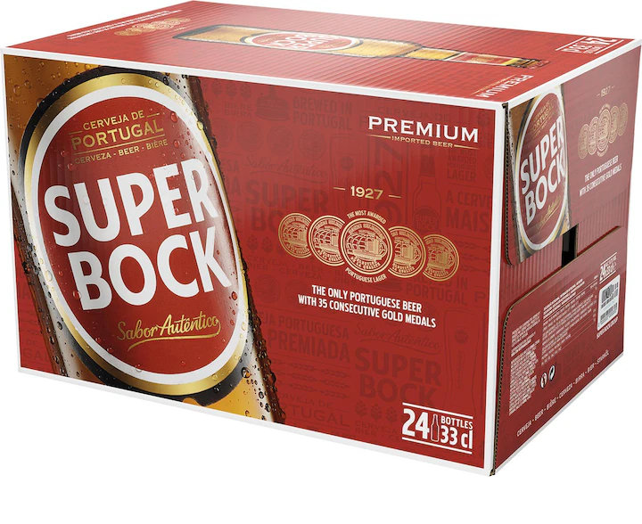 Super Bock Lager 330mL Bottles (24X330ml)