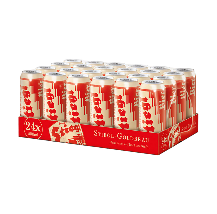 Stiegl Goldbrau Lager 500ml Cans (24X330ml)