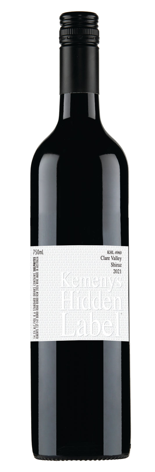 Hidden Label Clare Valley Shiraz 2021 (KHL 4960)