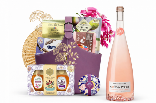 CNY The Enchanted Garden Luxe Hamper | Premium Rosé Wine & Gourmet Gift