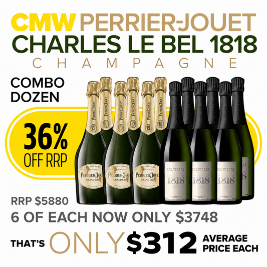 Perrier-Jouët & Charles Le Bel 1818 Champagne Dozen Collection