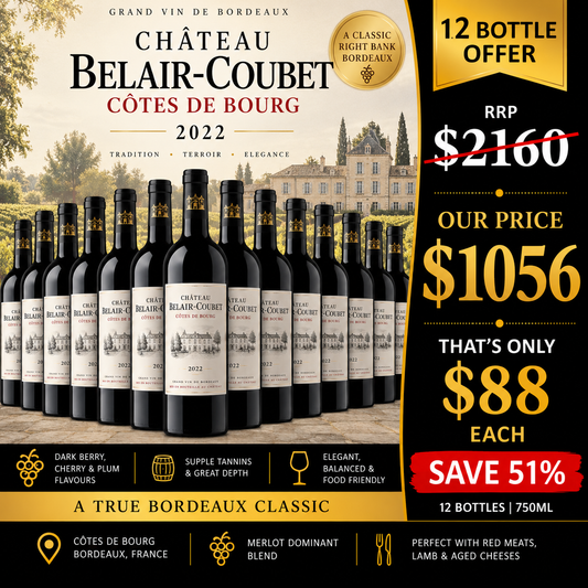 Chateau Belair-Coubet 2022 (12X750ml)