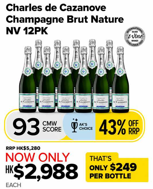 CMW Charles de Cazanove Champagne Brut Nature NV 12PK