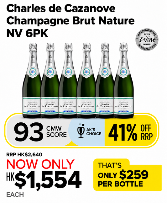 CMW Charles de Cazanove Champagne Brut Nature NV 6PK