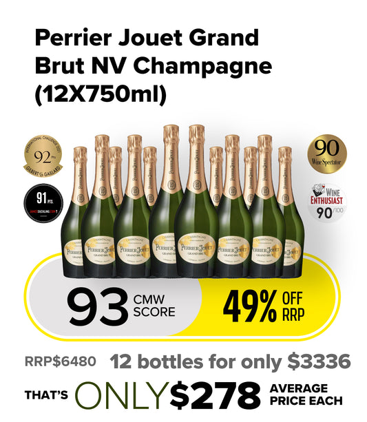 CMW Perrier-Jouët Grand Brut NV Champagne (12x750ml)