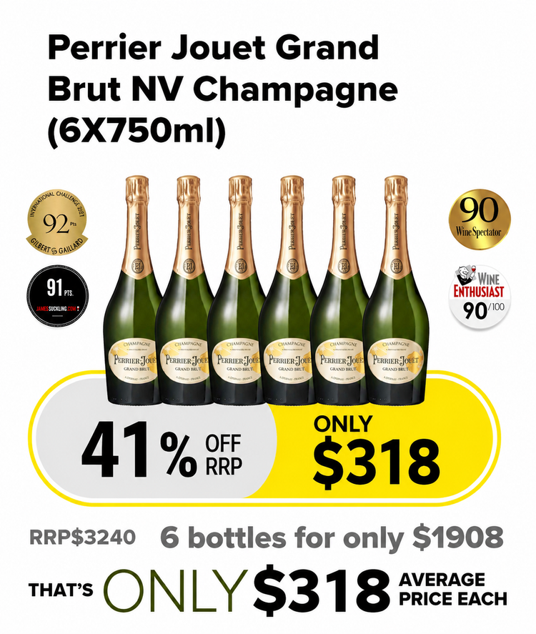 CMW Perrier Jouet Grand Brut NV Champagne 6PK