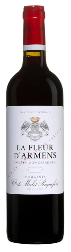 La Fleur d'Armens Comtes Malet de Roquefort Saint Emilion Grand Cru 2019