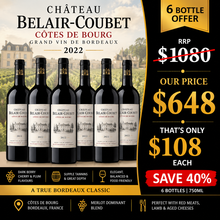 Chateau Belair-Coubet 2022 (6X750ml)