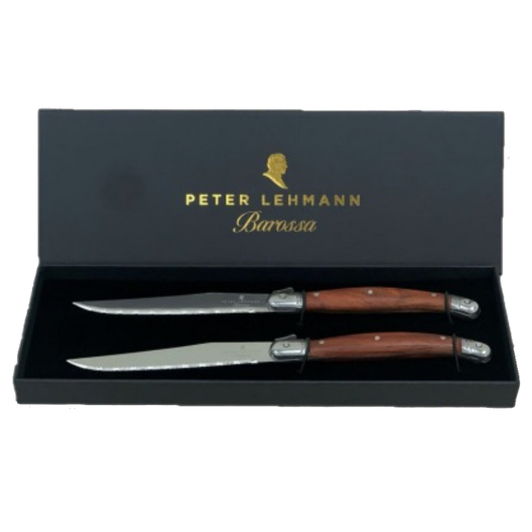 Peter Lehmann Hand-Crafted Wooden Steak Knives