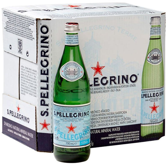 San Pellegrino Sparkling Natural Mineral Water - *12X750ml* (Glass)
