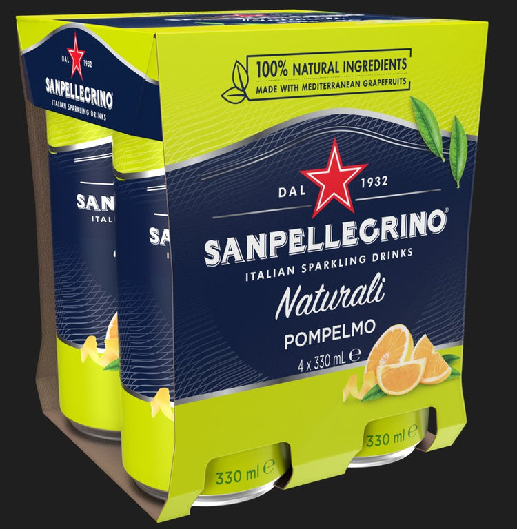 San Pellegrino Sparkling Pompelmo (Grapefruit) - *4X330ml*