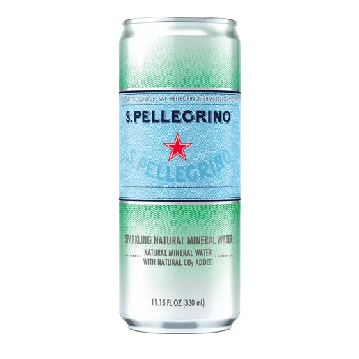 San Pellegrino Sparkling Mineral Water  - *8X330ml Cans*