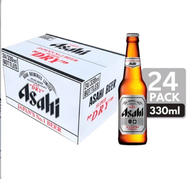 Asahi Super Dry Bottles 24X330ML