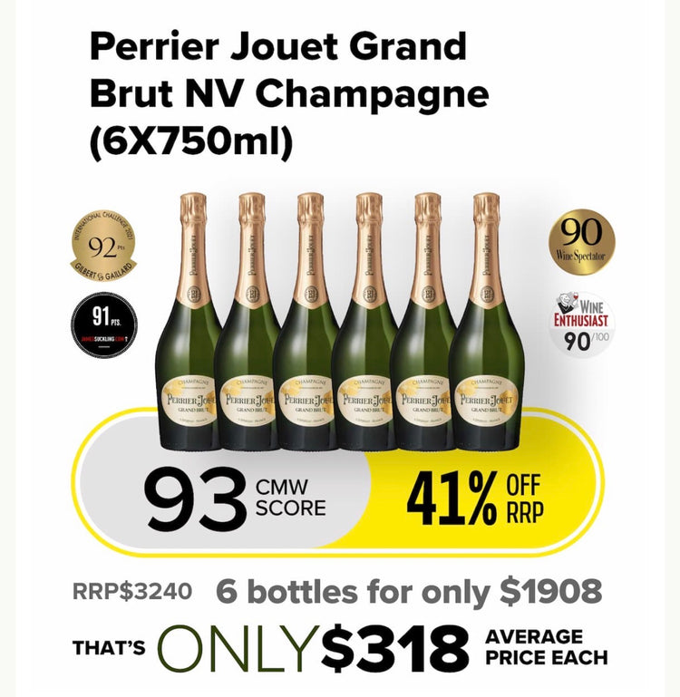 Perrier Jouet Grand Brut NV Champagne  6PK