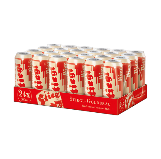 Stiegl Goldbrau Lager 500ml Cans  (24X330ml)