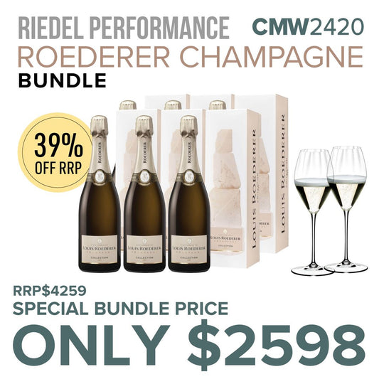 CMW Riedel Performance Roederer Champagne Bundle #2420