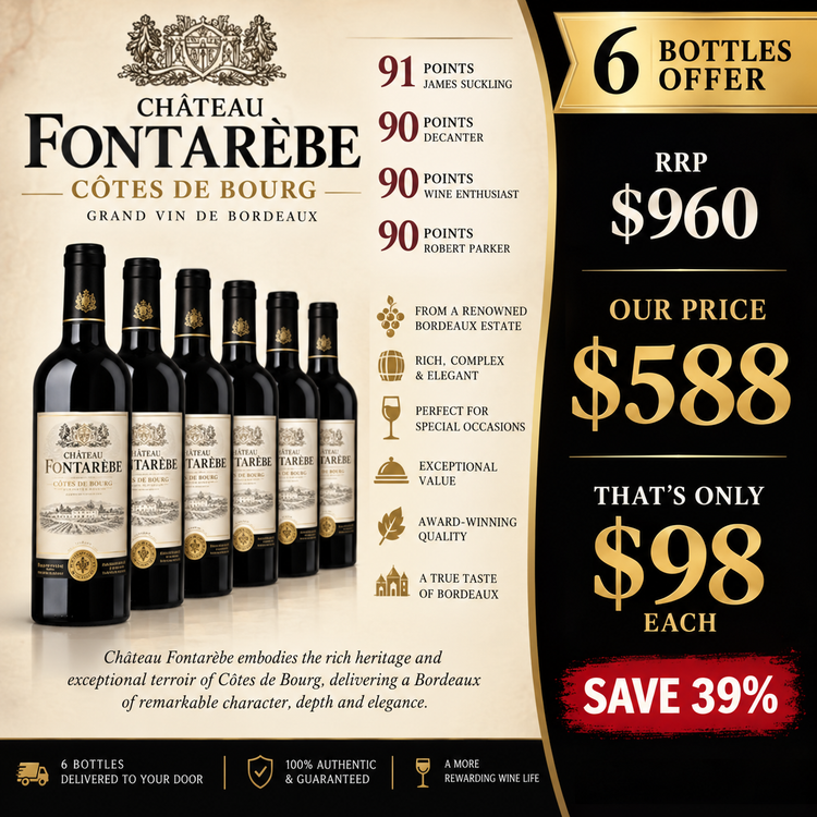 Chateau Fontarabie Cotes de Blaye 2020 (6X750ml)