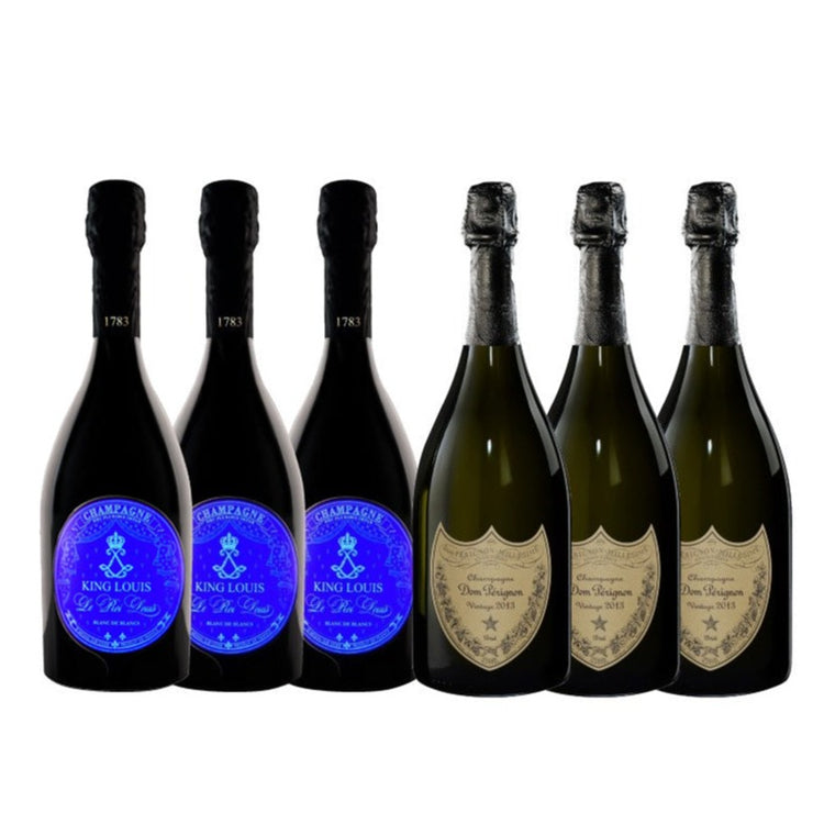 CMW King Louis Luminous Champagne 2012 & Dom Perignon 2013 - 6 Pack #4058