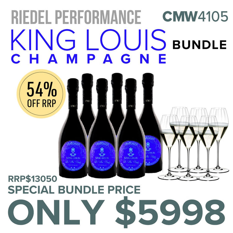 CMW Riedel Performance King Louis Champagne Bundle #4105