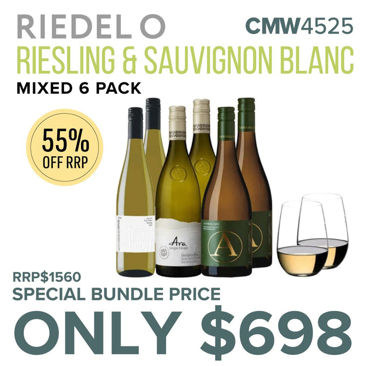 CMW RIEDEL O Riesling & Sauvignon Blanc Mixed 6 Pack #CMW4525