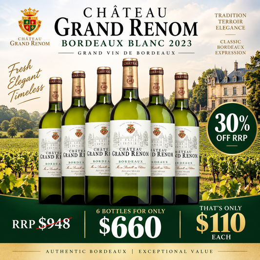 Chateau Grand Renom Bordeaux Blanc 2023 (6X750ml)