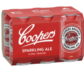 Coopers Sparkling Ale Cans 6PK  *6X375ml*