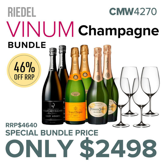 CMW Riedel VINUM Champagne Glass Bundle #CMW4270