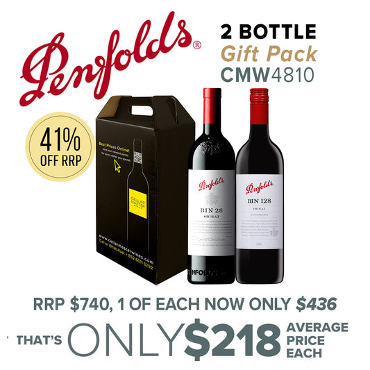 CMW  Penfolds Bin 128/28 2 Bottle Gift Pack #4810