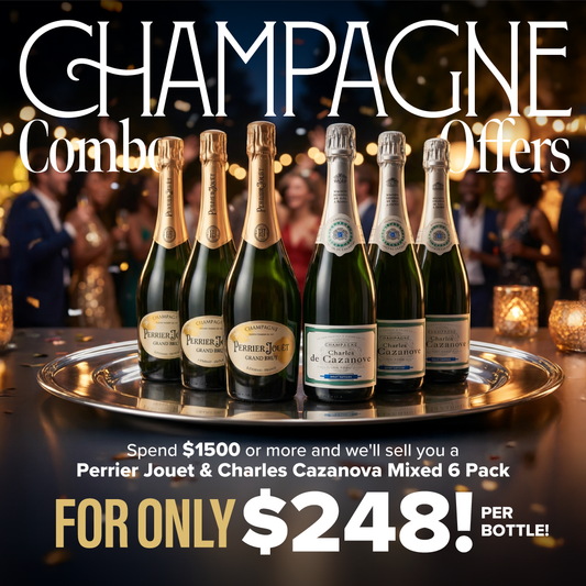 Perrier Jouet and Charles de Cazanove Champagne 6PK offer