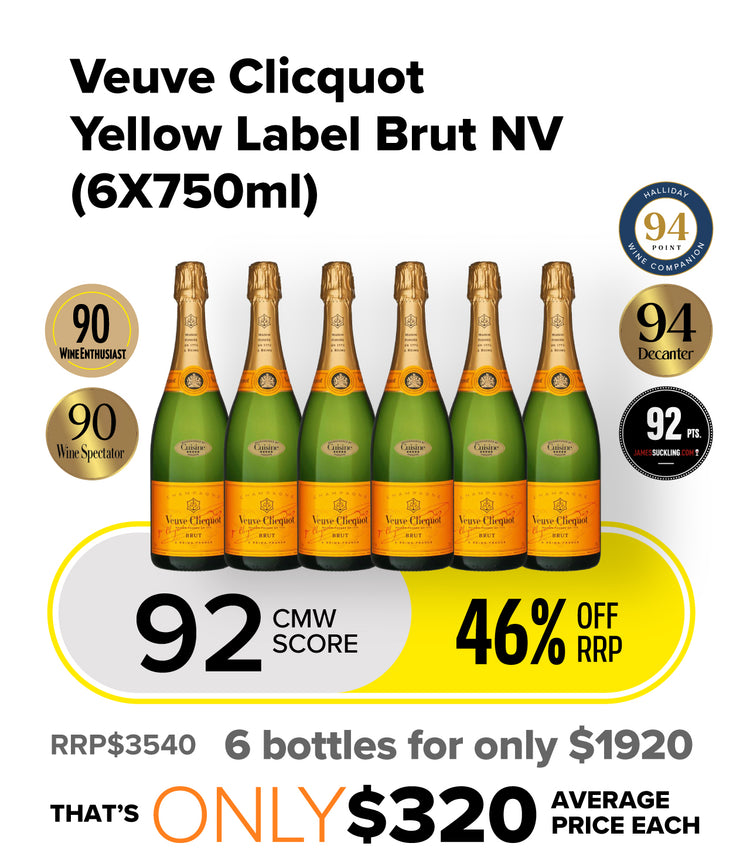 Veuve Clicquot Yellow Label Brut NV - (6X750ml)