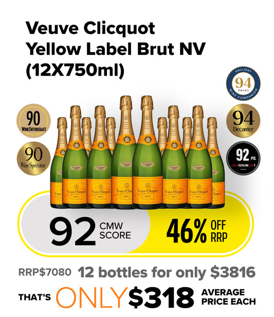 Veuve Clicquot Yellow Label Brut NV - (12X750ml)
