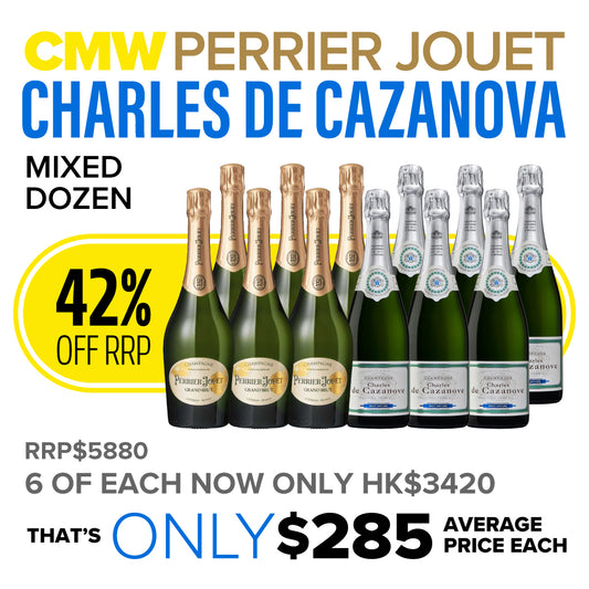 Perrier Jouet & Charles Cazanova Champagne Combo Dozen