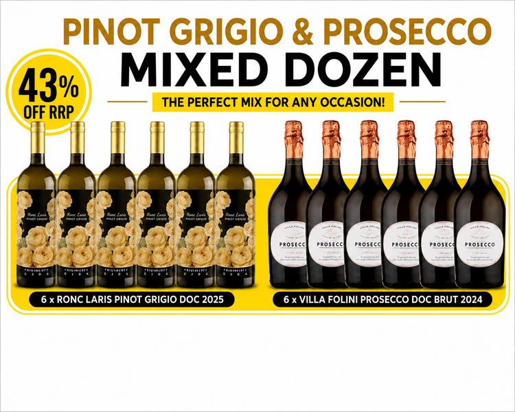 Pinot Grigio and Prosecco Mixed Dozen (12X750ml)