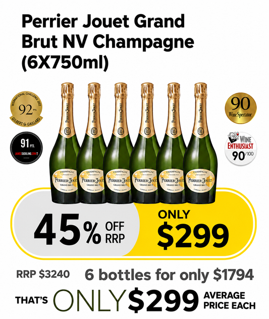 CMW Perrier Jouet Grand Brut NV Champagne  6PK