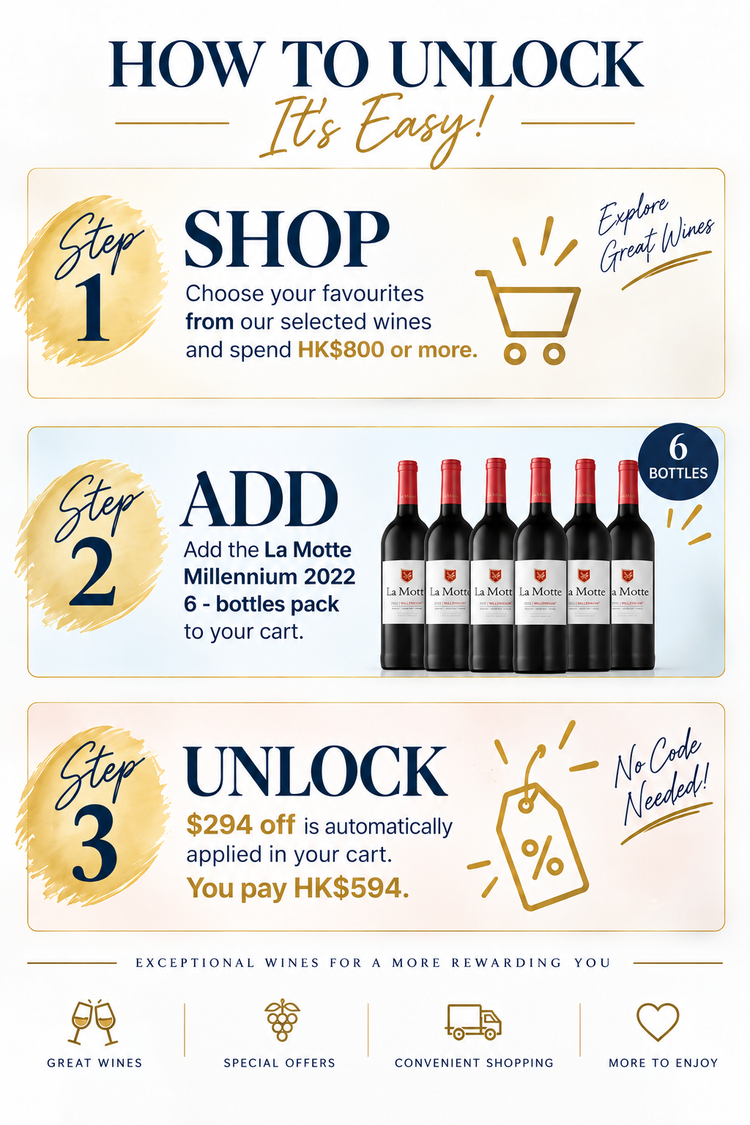 La Motte Bordeaux Blend Millennium 2022 (6X750ml)