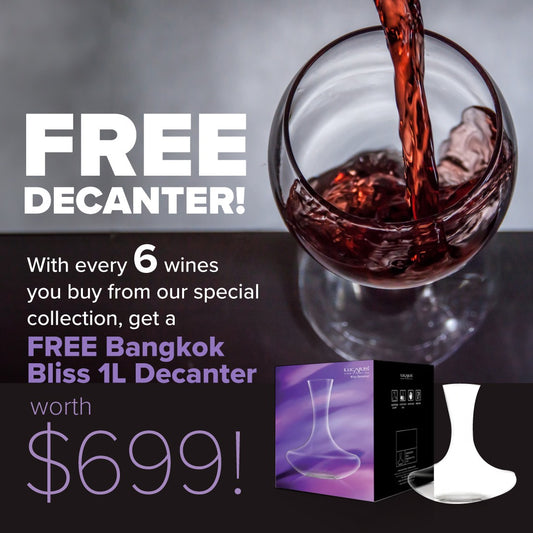 Free Decanter with Selected Wines