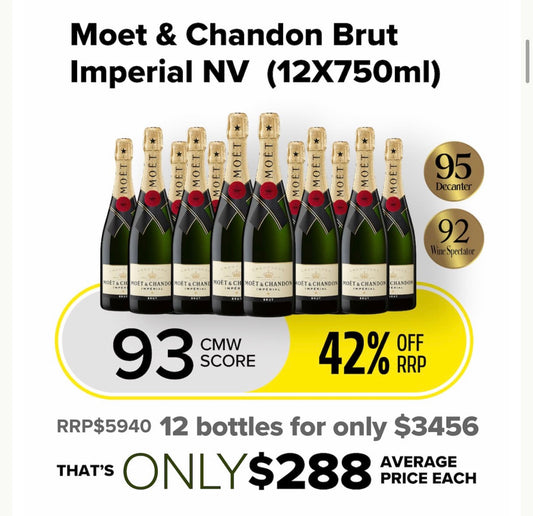 Moet & Chandon Brut Imperial NV - 12X750ml)