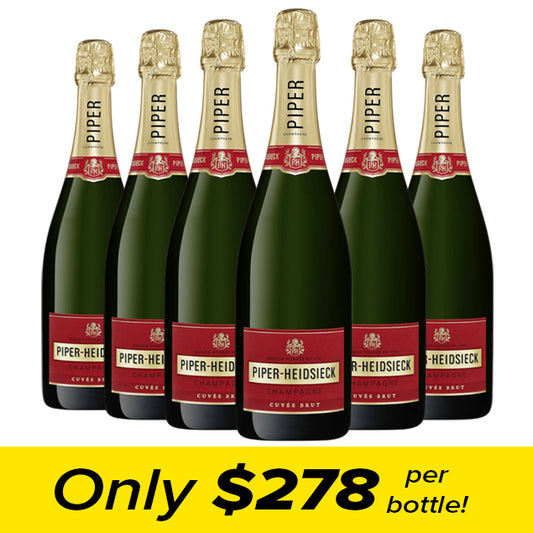 Piper Heidsieck Cuvée Brut Champagne N.V. - (6X750ml)