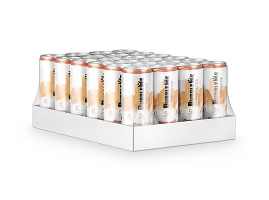 Bubble Me Mango Peach Flavour Hard Seltzer (24X330ml) Cans