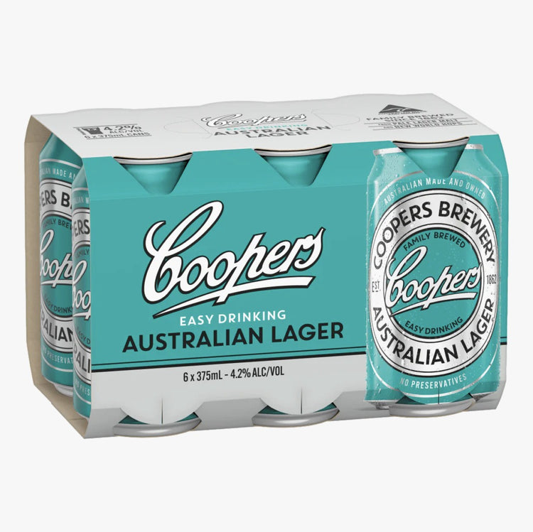 Coopers Australian Lager Cans 6PK  *6X375ml*