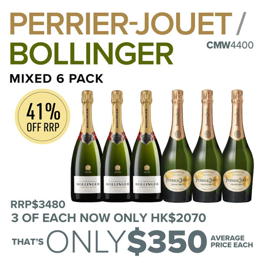 Perrier-Jouet / Bollinger Mixed 6 Pack #CMW4400
