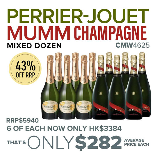 CMW Perrier-Jouet / Mumm Champagne Mixed Dozen #CMW4625