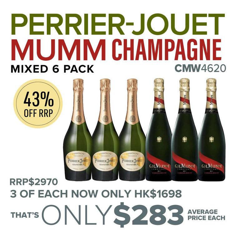 CMW Perrier-Jouet / Mumm Champagne Mixed 6 Pack #CMW4620