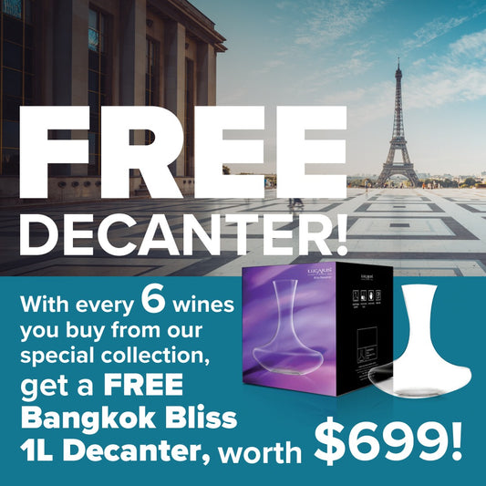Free Decanter with Selected Wines