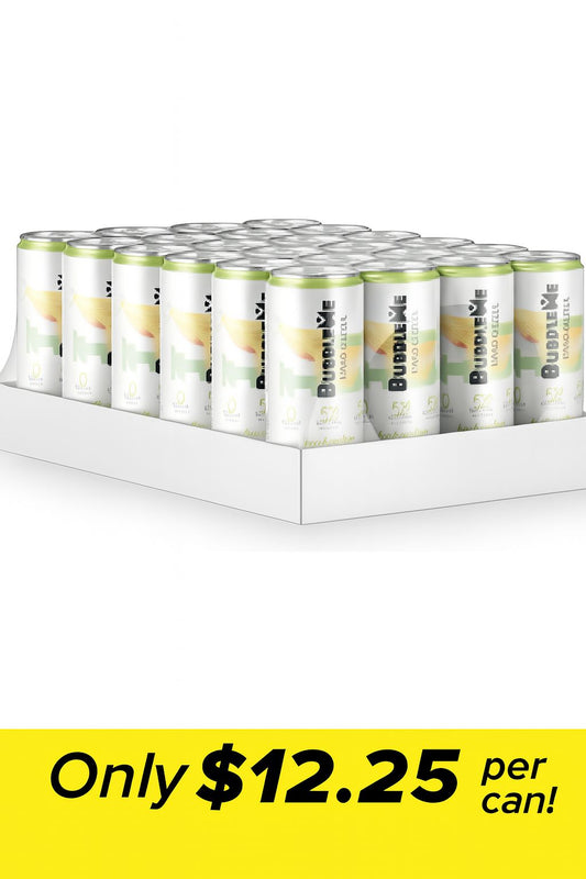 Bubble Me Lychee Lime Flavour Hard Seltzer (24X330ml) Cans
