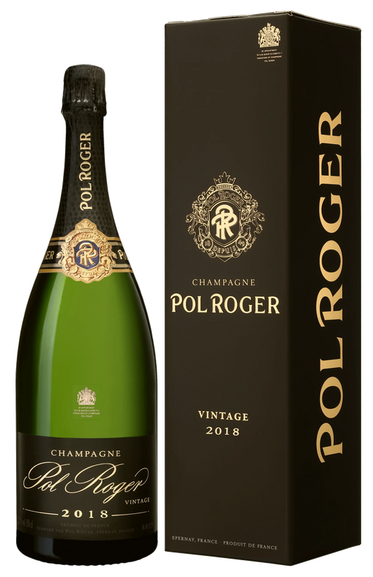 Pol Roger Brut Vintage Champagne 2018 with giftbox