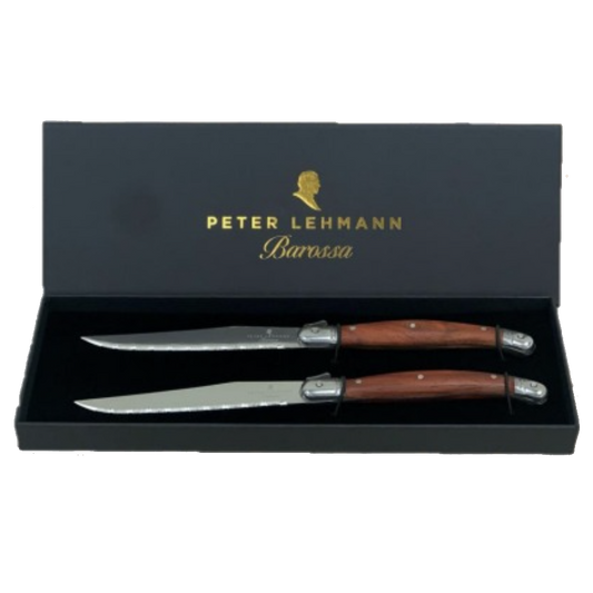 Peter Lehmann Hand-Crafted Wooden Steak Knives