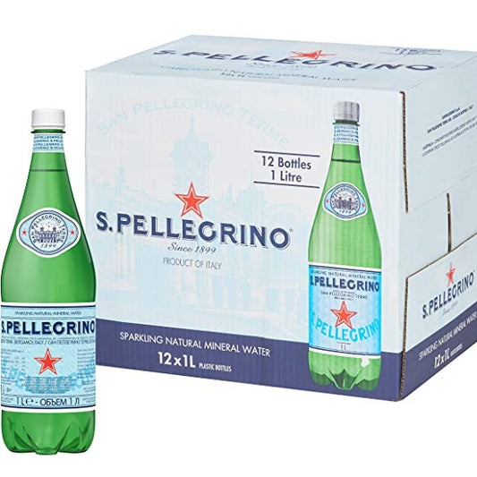 San Pellegrino Sparkling Natural Mineral Water (Plastic Bottle) - *12X1000ml*