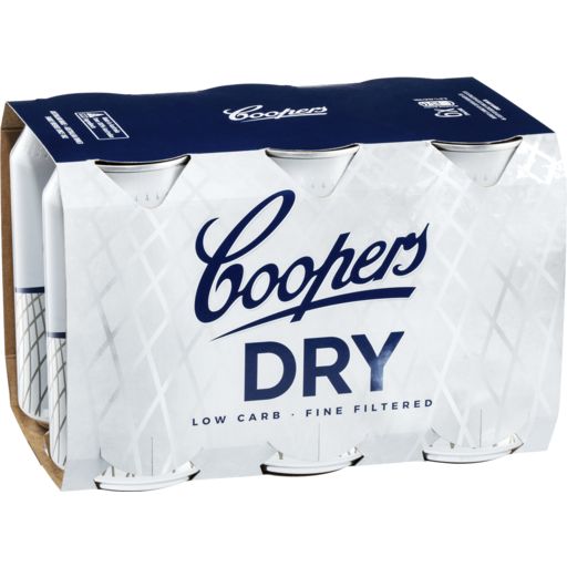 Coopers Dry Lager 6 x 375ml Cans