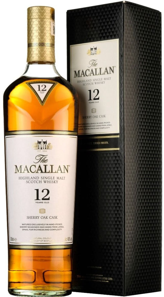 The Macallan 12 years Sherry Oak Single Malt Scotch Whisky 700ml